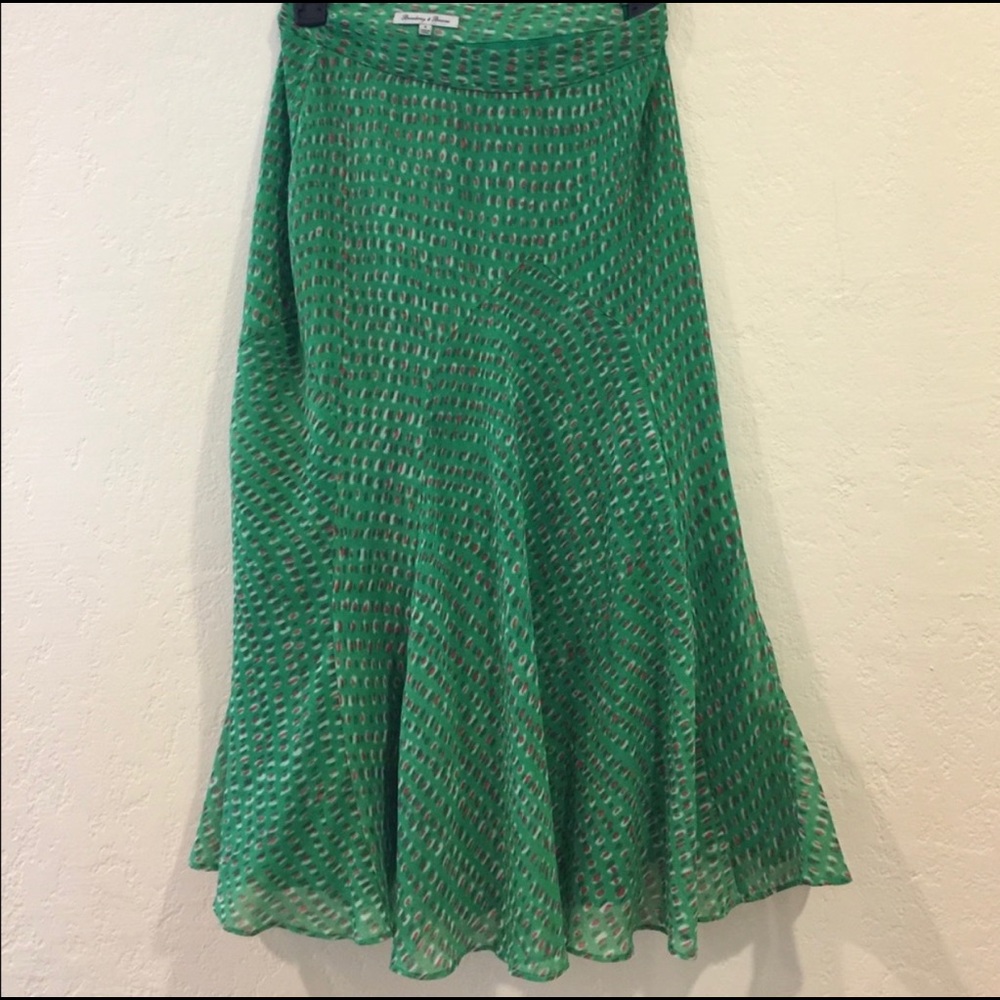 madewell silk skirt